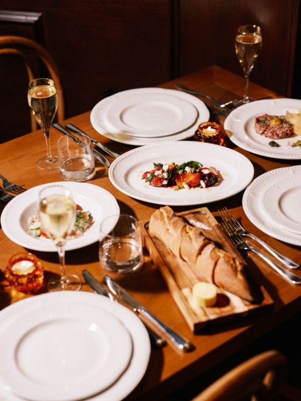 Table of food at Ludo